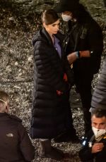 LILY COLLINS on the Set of Emily in Paris in Paris 05/06/2021