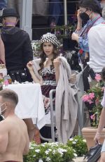 LILY COLLINS on the Set of Emily in Paris in Saint-Jean-Cap-Ferrat 05/04/2021