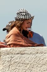 LILY COLLINS on the Set of Emily in Paris in Saint-tropez 05/09/2021