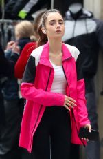 LILY COLLINS Out and About in Paris 05/19/2021