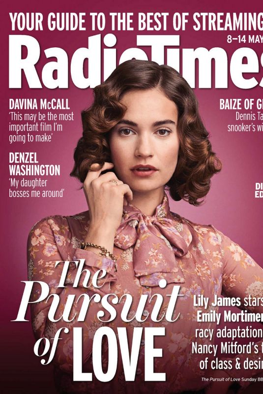 LILY JAMES and EMILY MORTIMER in Radio Times Magazine, May 2021