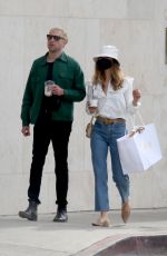 LILY JAMES and Michael Shuman Out in West Hollywood 05/04/2021