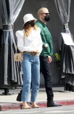 LILY JAMES and Michael Shuman Out in West Hollywood 05/04/2021
