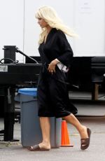 LILY JAMES as Pam Anderson on the Set of Pam and Tommy in Los Angeles 05/11/2021