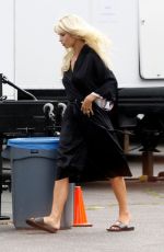 LILY JAMES as Pam Anderson on the Set of Pam and Tommy in Los Angeles 05/11/2021