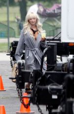 LILY JAMES as Pam Anderson on the Set of Pam and Tommy in Los Angeles 05/11/2021