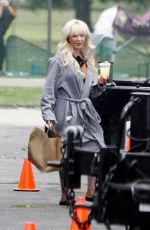 LILY JAMES as Pam Anderson on the Set of Pam and Tommy in Los Angeles 05/11/2021