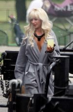 LILY JAMES as Pam Anderson on the Set of Pam and Tommy in Los Angeles 05/11/2021