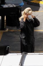 LILY JAMES as Pamela Anderson on the Set of Pam and Tommy in Los Angeles 05/03/2021
