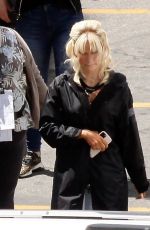 LILY JAMES as Pamela Anderson on the Set of Pam and Tommy in Los Angeles 05/03/2021