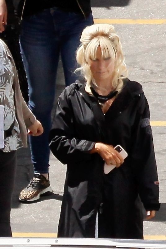 LILY JAMES as Pamela Anderson on the Set of Pam and Tommy in Los Angeles 05/03/2021