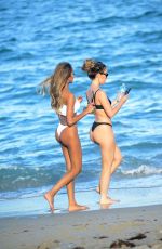 LISA OPIE and RAMINA ASHFAQUE in Bikinis at a Beach in Miami 05/20/2021
