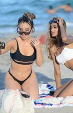 LISA OPIE and RAMINA ASHFAQUE in Bikinis at a Beach in Miami 05/20/2021