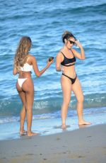 LISA OPIE and RAMINA ASHFAQUE in Bikinis at a Beach in Miami 05/20/2021