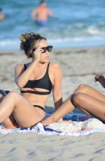 LISA OPIE and RAMINA ASHFAQUE in Bikinis at a Beach in Miami 05/20/2021