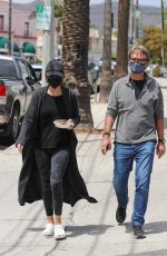 LISA RINNA and Harry Hamlin at Cafe Vida in Pacific Palisades 05/28/2021