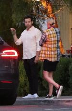 LISA STELLY and Skylar Astin at San Vicente Bungalow in West Hollywood 05/28/2021