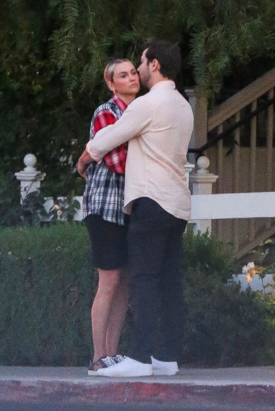 LISA STELLY and Skylar Astin at San Vicente Bungalow in West Hollywood 05/28/2021