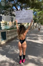 LIZIANE GUTIERREZ in Swimsuit in Call for Biden to Ship Vaccines to Brazil 04/29/2021