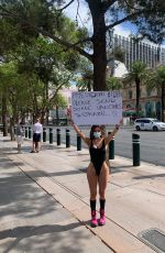 LIZIANE GUTIERREZ in Swimsuit in Call for Biden to Ship Vaccines to Brazil 04/29/2021