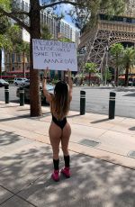 LIZIANE GUTIERREZ in Swimsuit in Call for Biden to Ship Vaccines to Brazil 04/29/2021