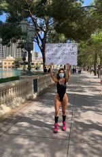 LIZIANE GUTIERREZ in Swimsuit in Call for Biden to Ship Vaccines to Brazil 04/29/2021