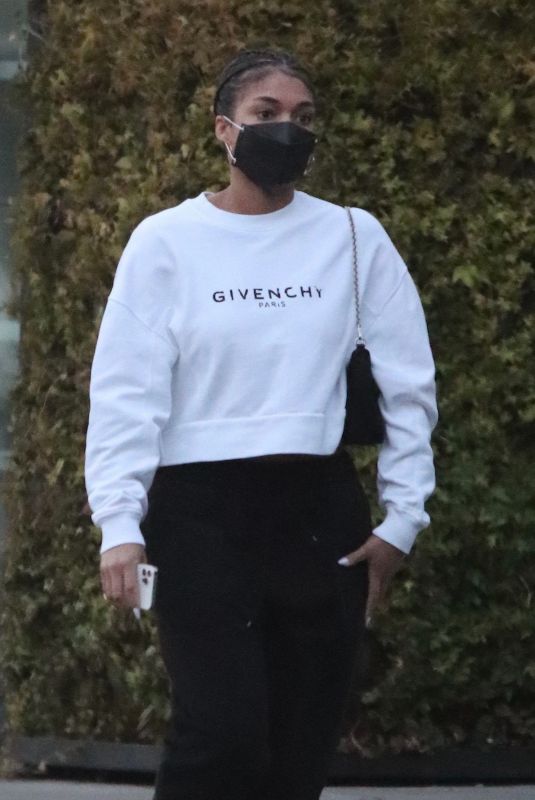 LORI HARVEY at a Skin Care Clinic in West Hollywood 05/20/2021