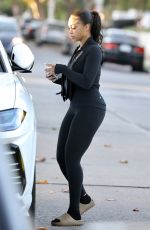 LORI HARVEY Leaves Pilates Class in West Hollywood 05/11/2021