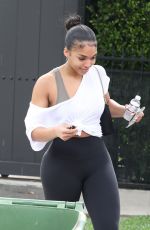 LORI HARVEY Leaves Pilates Class in West Hollywood 05/14/2021