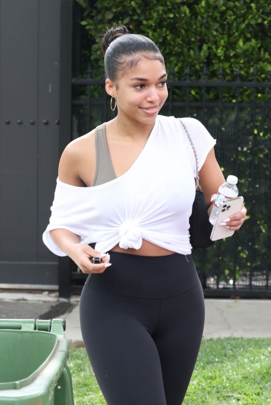 LORI HARVEY Leaves Pilates Class in West Hollywood 05/14/2021