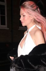 LOTTIE MOSS at Louie Restaurant in Covent Garden in London 05/22/2021