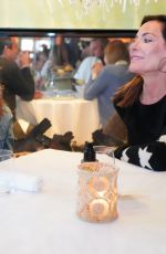 LUANN DE LESSEPS and JILL ZARIN at Le Bilboquet Restaurant in Sag Harbor 05/29/2021