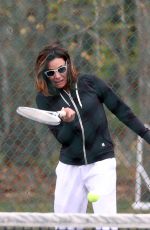 LUANN DE LESSEPS Playing Tennis at Sag Harbor in New York 05/09/2021