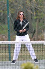 LUANN DE LESSEPS Playing Tennis at Sag Harbor in New York 05/09/2021