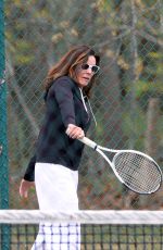 LUANN DE LESSEPS Playing Tennis at Sag Harbor in New York 05/09/2021