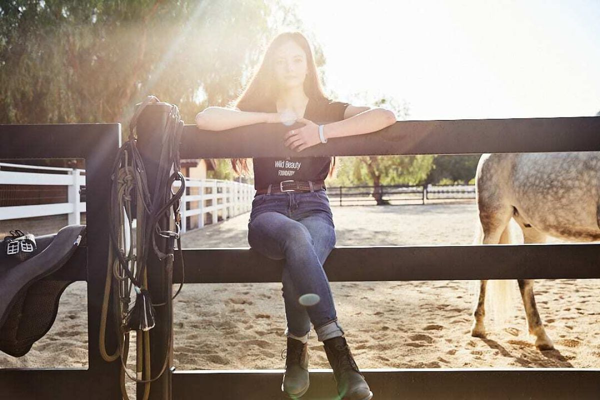 MACKENZIE FOY for A Day with a Horse, April 2021.