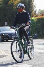 MARCIA CROSS Out Riding a Bike in Brentwood 05/09/2021
