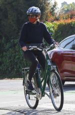 MARCIA CROSS Out Riding a Bike in Brentwood 05/09/2021