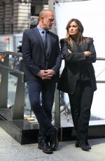 MARISKA HARGITAY on the Set of Law and Order: Organized Crime in New York 05/17/2021