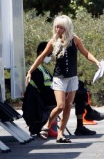 MARISSA HOFMAN a Body Double of Lily James on the Set of Pam and Tommy in Los Angeles 05/16/2021