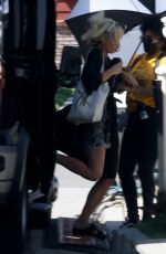 MARISSA HOFMAN a Body Double of Lily James on the Set of Pam and Tommy in Los Angeles 05/16/2021