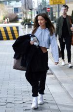 MAURA HIGGINS Leaves TV Studios in Media City 05/04/2021