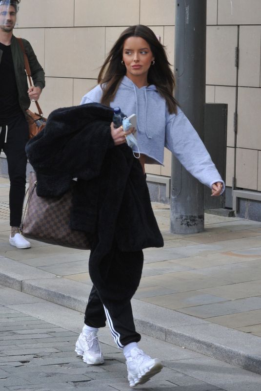 MAURA HIGGINS Leaves TV Studios in Media City 05/04/2021