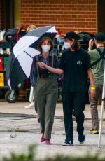 MAYA HAWKE on the Set of Stranger Things in Atlanta 05/05/2021