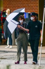 MAYA HAWKE on the Set of Stranger Things in Atlanta 05/05/2021
