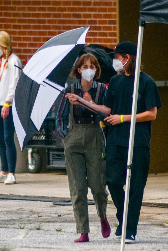 MAYA HAWKE on the Set of Stranger Things in Atlanta 05/05/2021