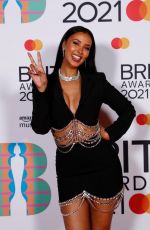 MAYA JAMA at 2021 Brit Awards in London 05/11/2021
