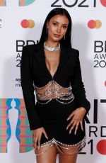 MAYA JAMA at 2021 Brit Awards in London 05/11/2021