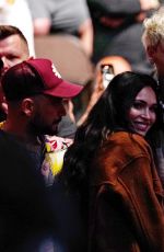 MEGAN FOX and Machine Gun Kelly at the UFC 261 04/24/2021