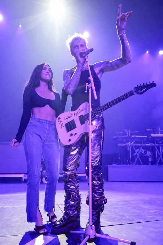 MEGAN FOX and Machine Gun Kelly Performs at Barstool 500 Party at Westfield 05/28/2021